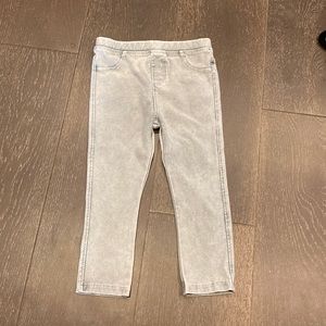 Zara toddler girl leggings. Size 2-3 years. Light gray.